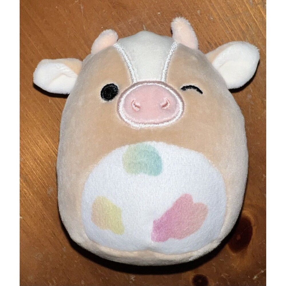 Kellytoy Squishmallows Griella 3.5 Inch Cow Plush Toy